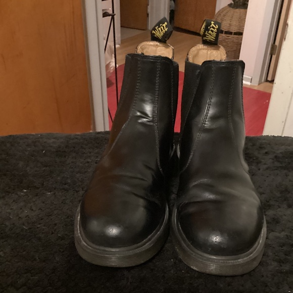 Dr.MARTENE SLIP ON LEATHER BOOTS WITH ELASTIC STRETCH SZ M 9 - Picture 1 of 10
